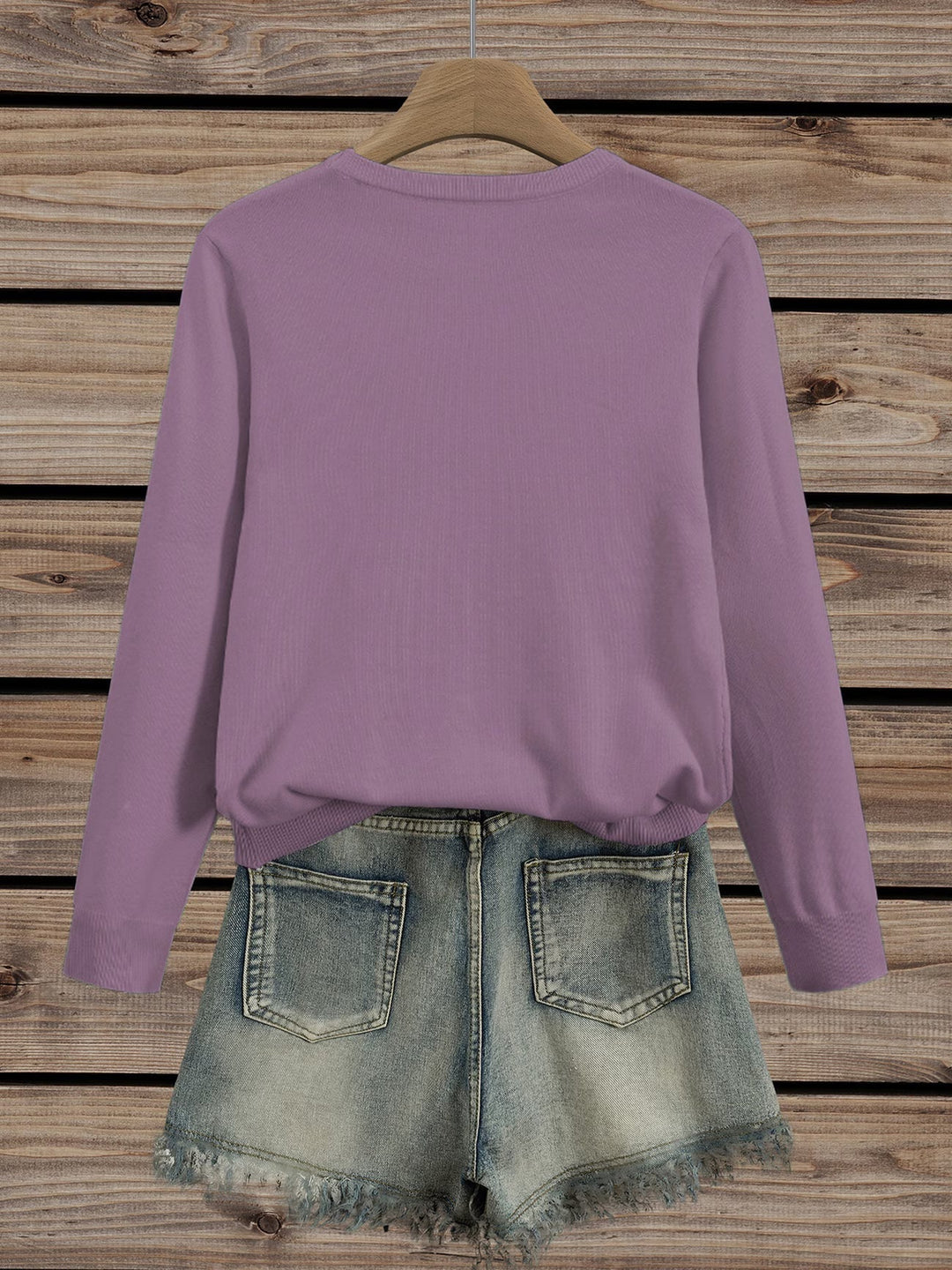 Maglione Donna con Stampa Floreale e Collo Rotondo