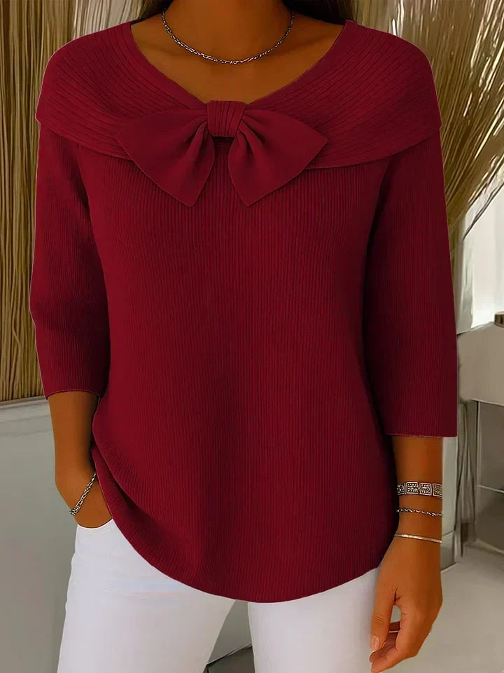 Trinidad | Maglione con Nodo e Collo Rotondo