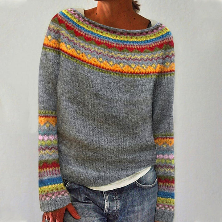 DELACROIX | Maglione a Maglia con Dettaglio Arcobaleno Sylvie