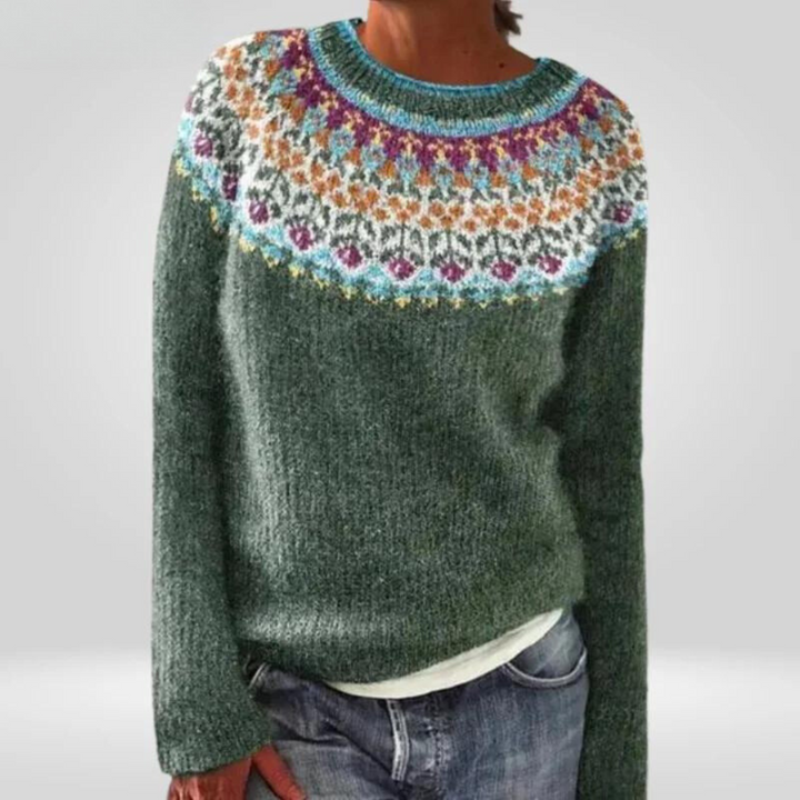 DELACROIX | Véronique Sage Green Knit Sweater