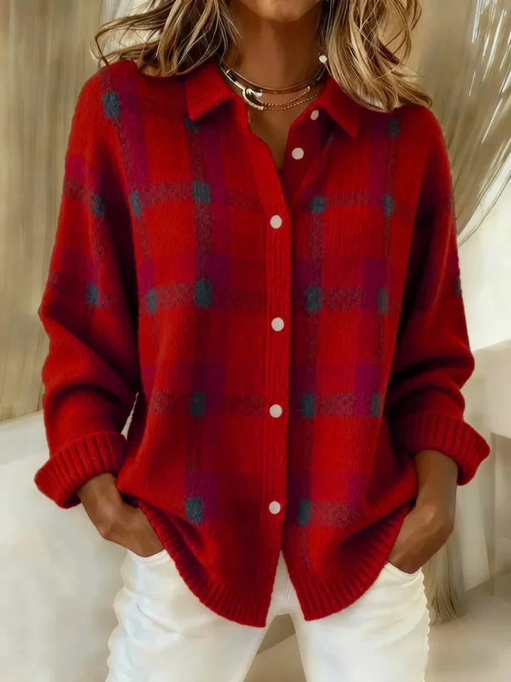 Gilet à carreaux femme chaud et léger – style cosy, coupe flatteuse et élégance décontractée
