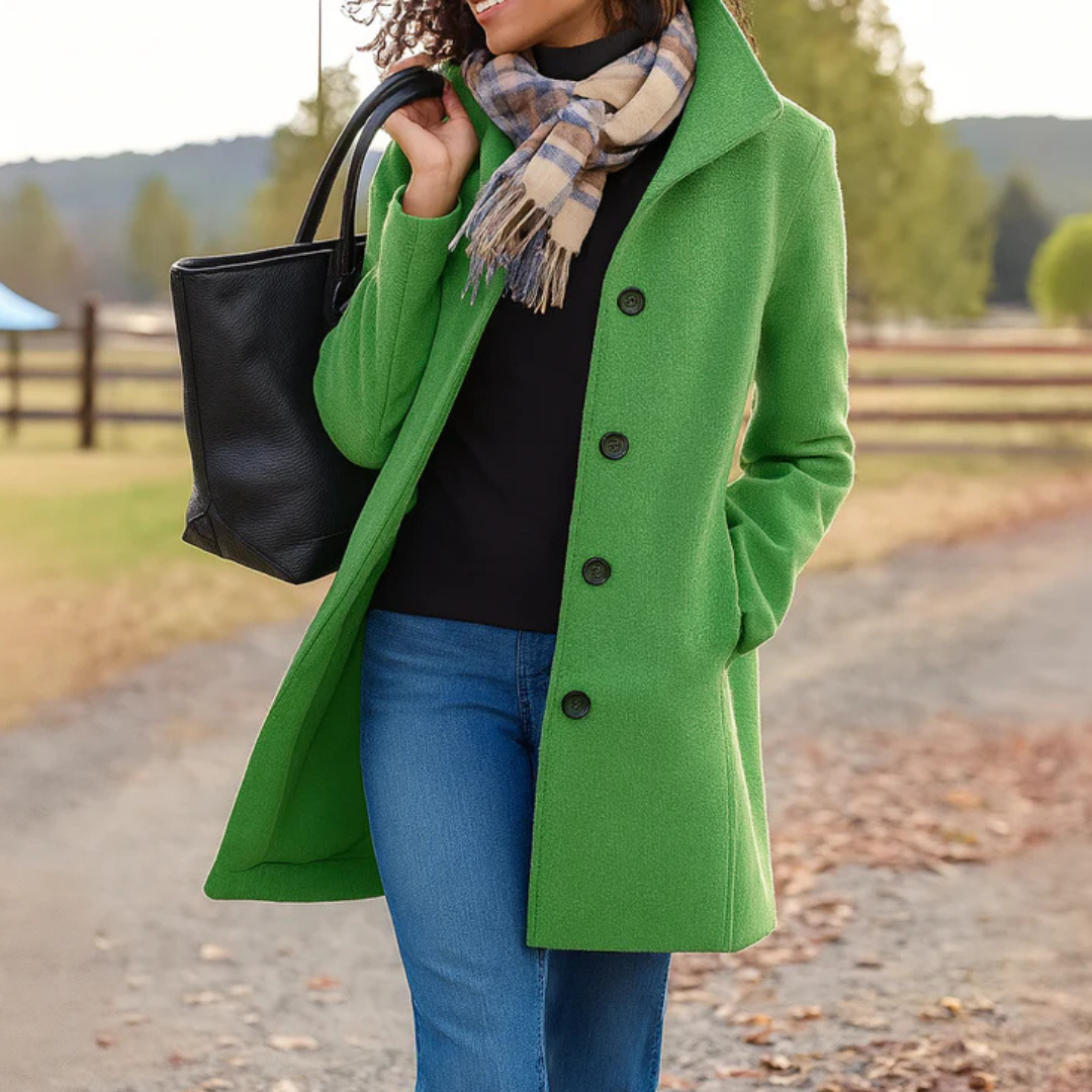 Aurora | Cappotto classico in panno con sciarpa coordinata in omaggio