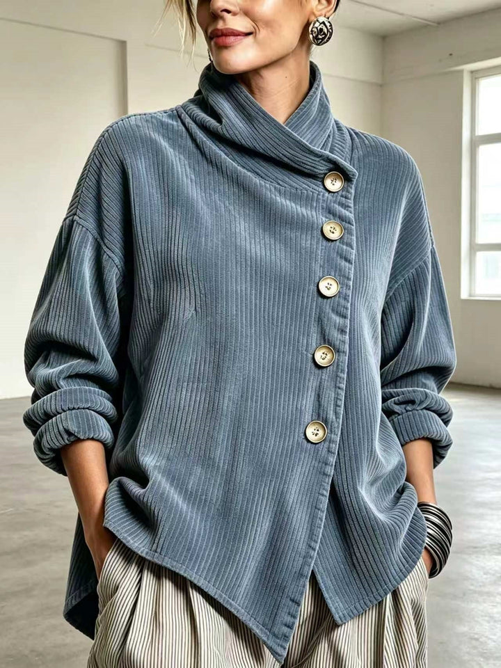 Capucine | Maglione in velluto a coste con collo alto