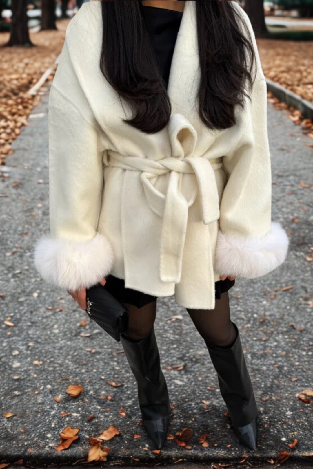 Cappotto in pelliccia sintetica