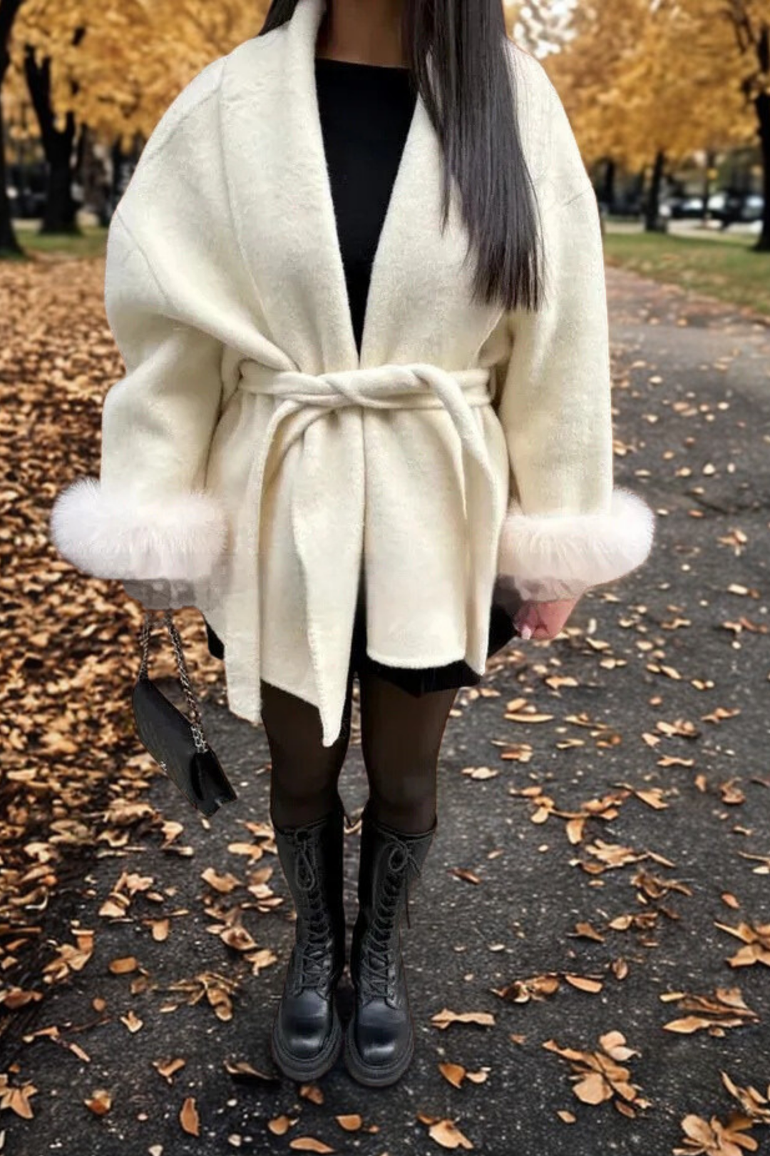 Cappotto in pelliccia sintetica