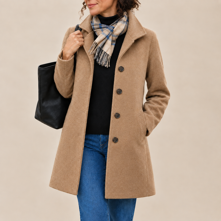 Aurora | Cappotto classico in panno con sciarpa coordinata in omaggio