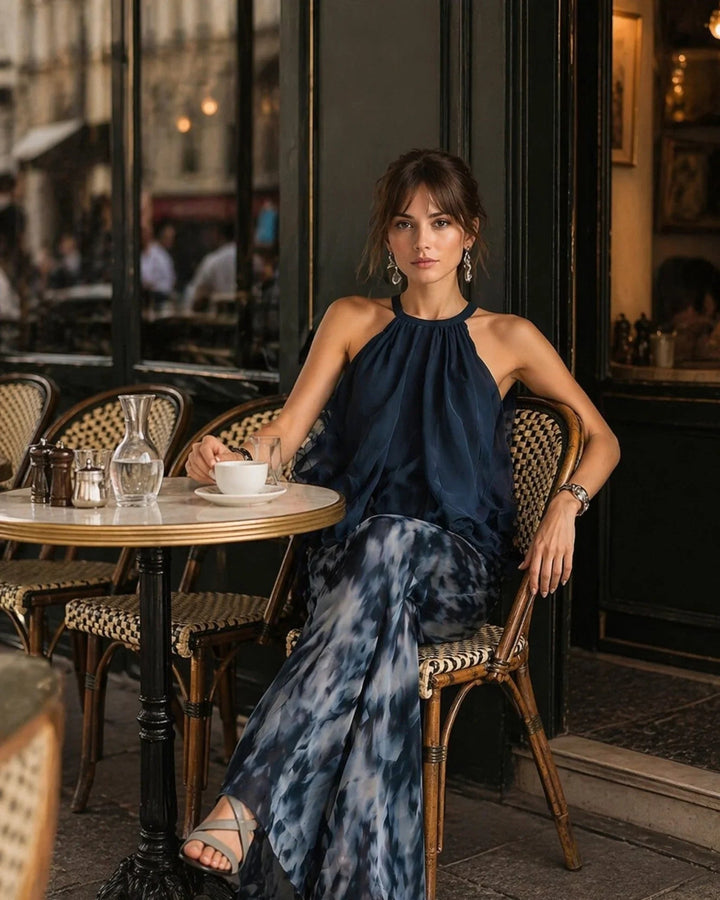 Magali | Completo elegante con pantaloni e blusa