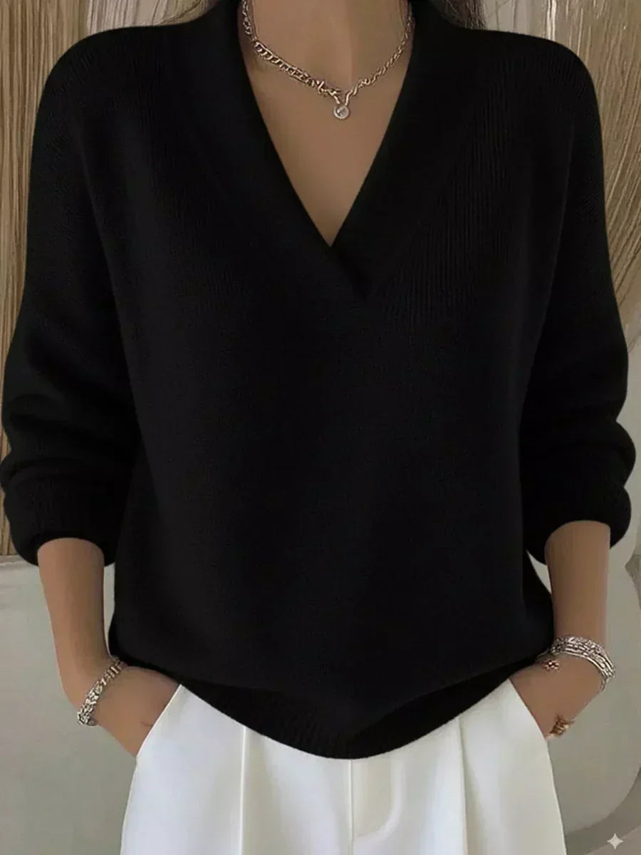 Violeta | Maglione Ampio con Collo a V
