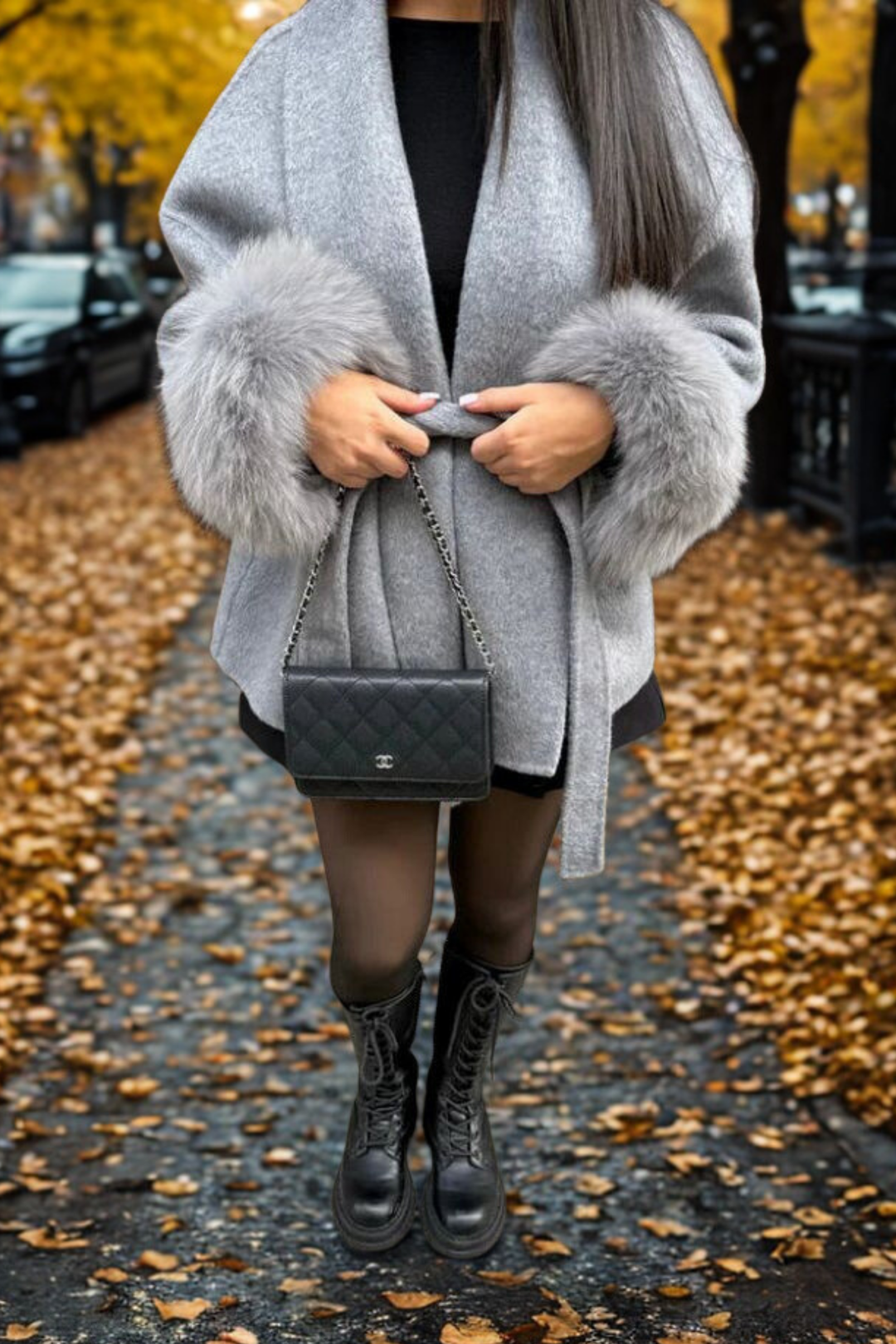 Cappotto in pelliccia sintetica