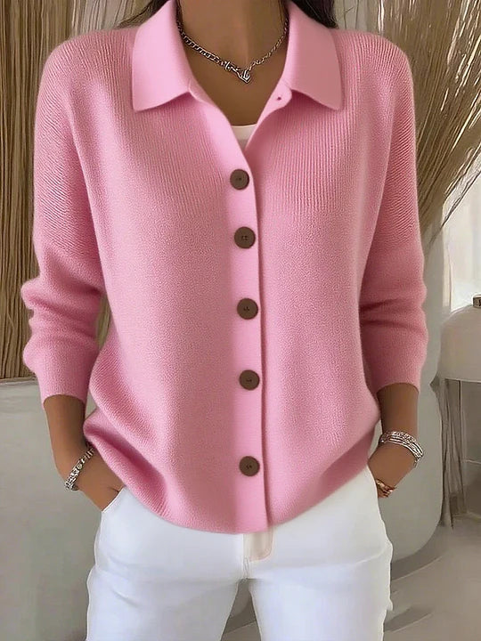 Josefina | Giacca in Maglia con Collo e Bottoni
