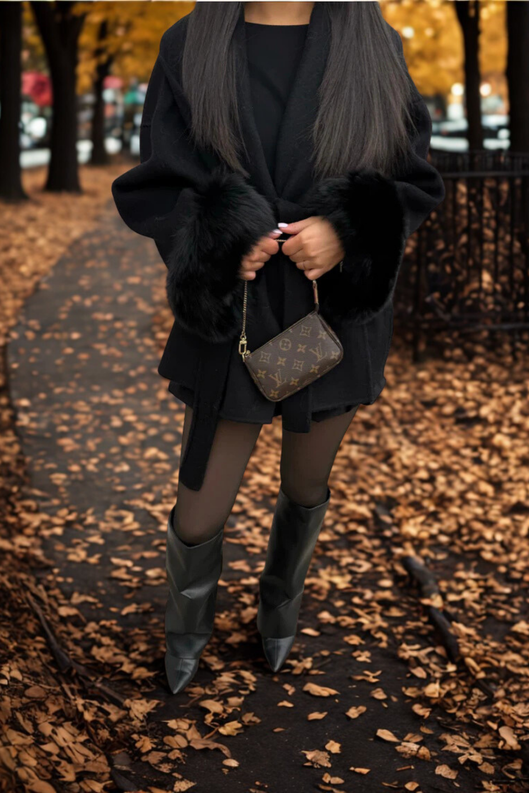 Cappotto in pelliccia sintetica