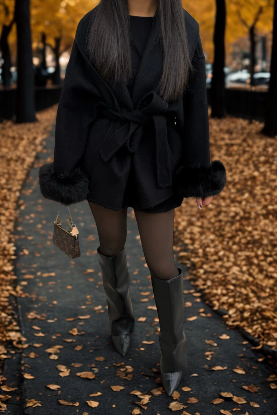 Cappotto in pelliccia sintetica
