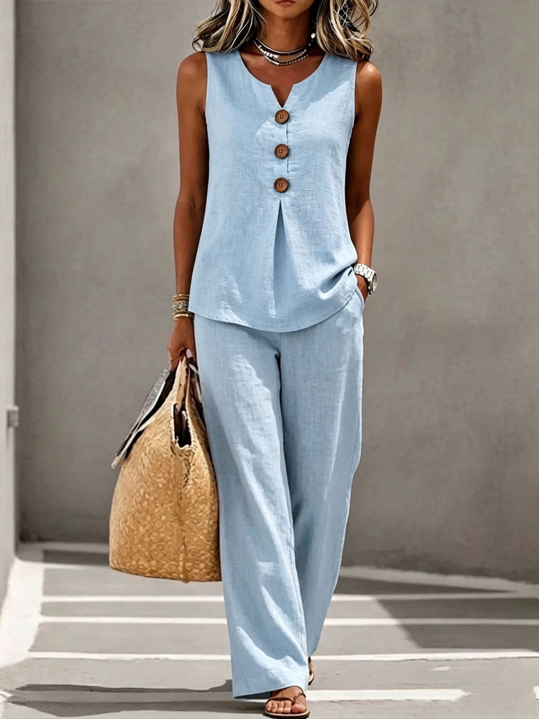 Joséphine | Completo elegante con pantaloni fluidi