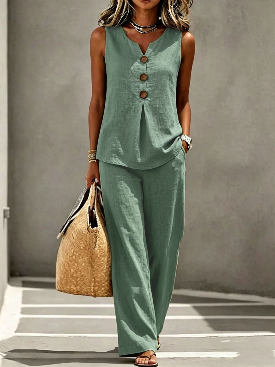 Joséphine | Completo elegante con pantaloni fluidi