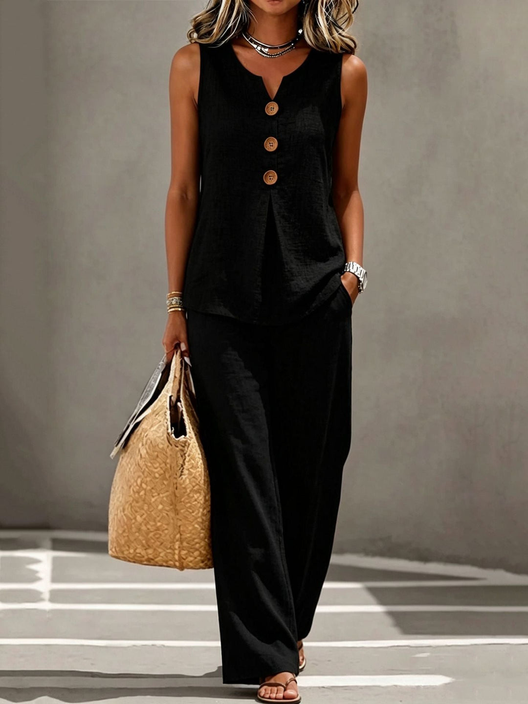 Joséphine | Completo elegante con pantaloni fluidi
