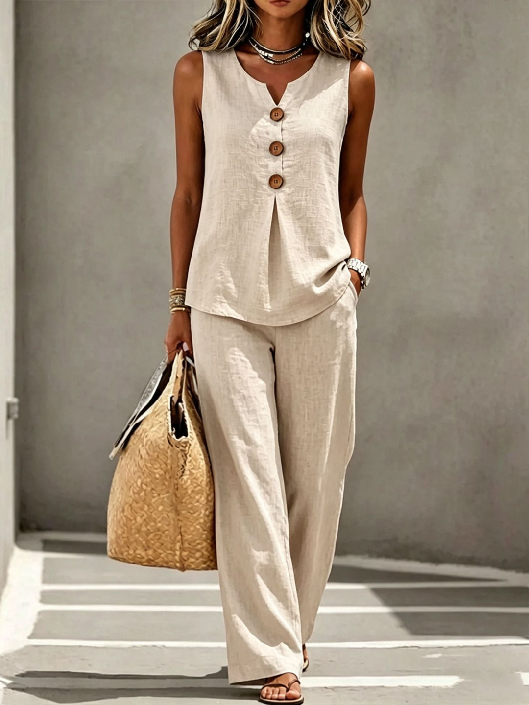 Joséphine | Completo elegante con pantaloni fluidi