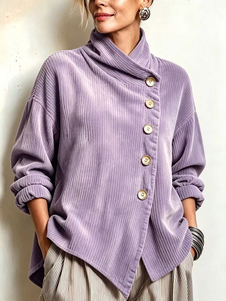 Capucine | Maglione in velluto a coste con collo alto