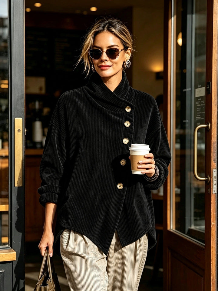 Capucine | Maglione in velluto a coste con collo alto