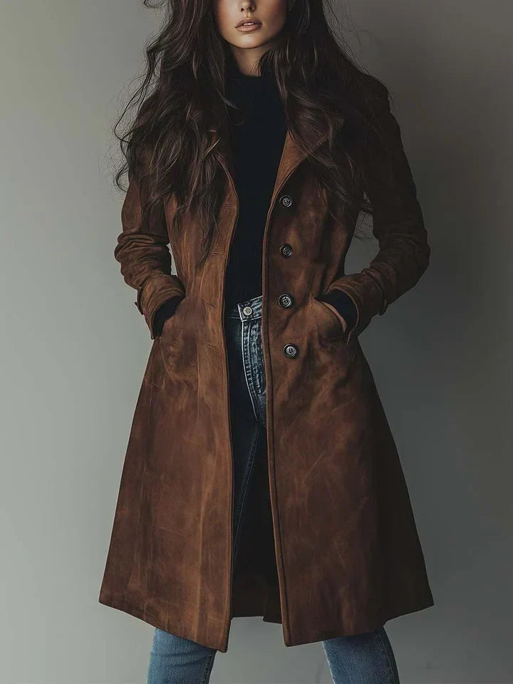 Sylvie | Cappotto elegante effetto scamosciato