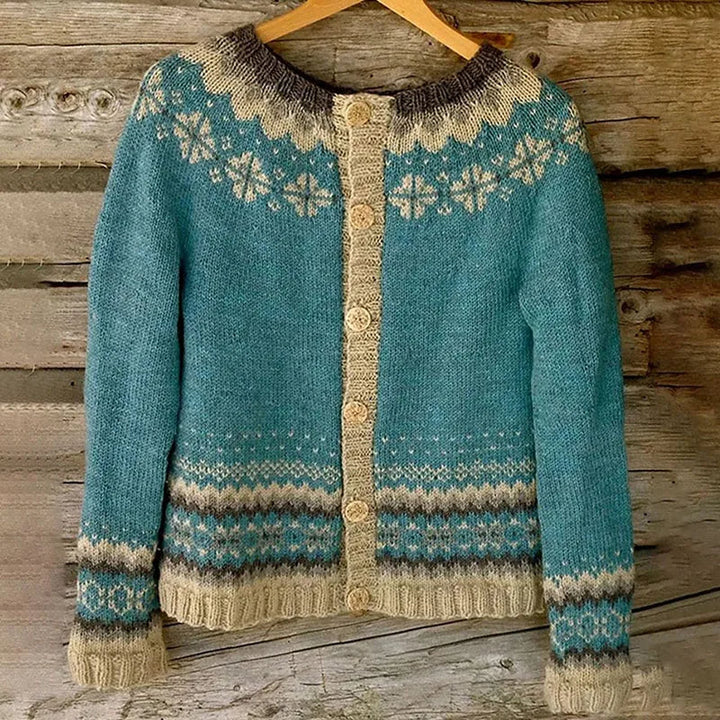 DELACROIX | Nordic Buttoned Knit Vest Charlotte