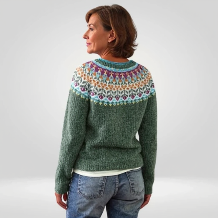 DELACROIX | Véronique Sage Green Knit Sweater
