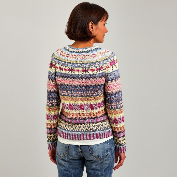 DELACROIX | Nicole Pastel Striped Sweater