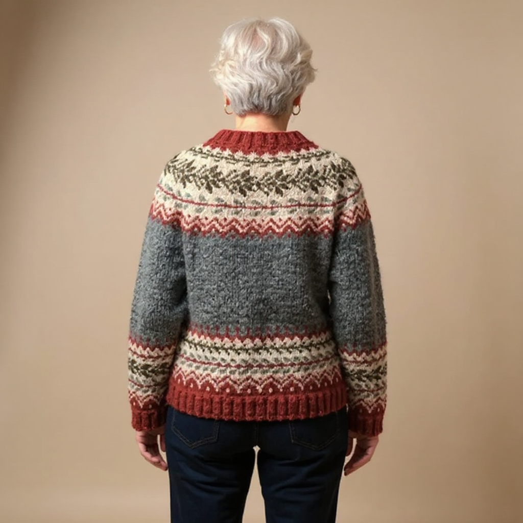 DELACROIX | Catherine Jacquard Knit Buttoned Vest