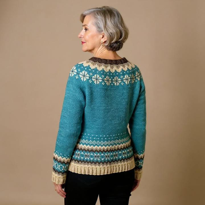 DELACROIX | Nordic Buttoned Knit Vest Charlotte