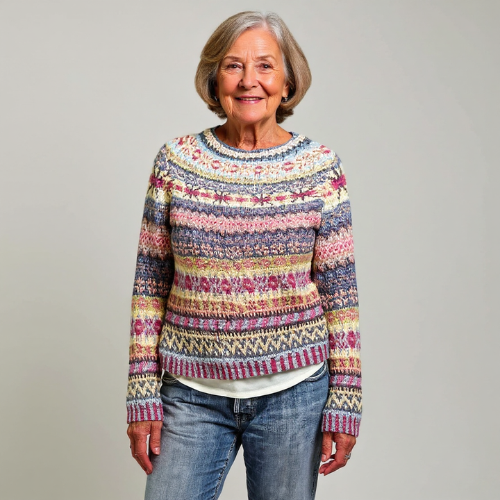 DELACROIX | Nicole Pastel Striped Sweater