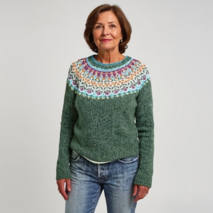 DELACROIX | Véronique Sage Green Knit Sweater