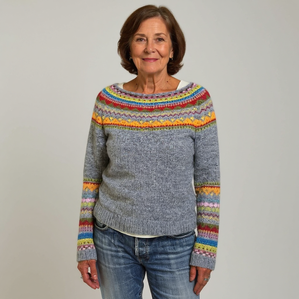 DELACROIX | Maglione a Maglia con Dettaglio Arcobaleno Sylvie