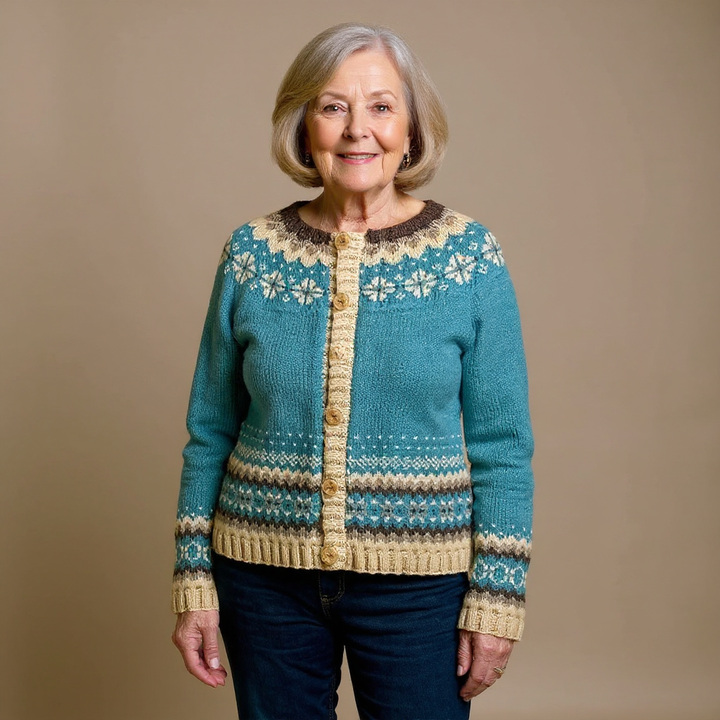DELACROIX | Nordic Buttoned Knit Vest Charlotte