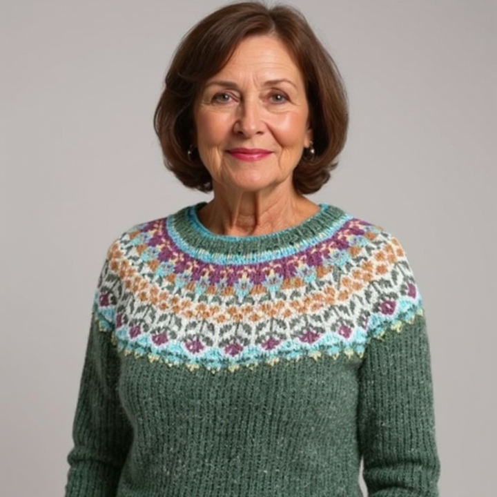 DELACROIX | Véronique Sage Green Knit Sweater