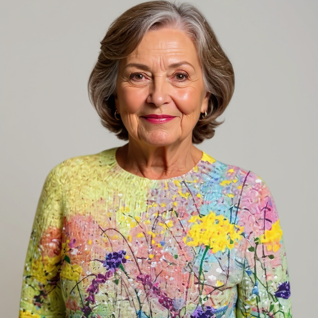 DELACROIX | Manon Floral Prairie Knit Sweater