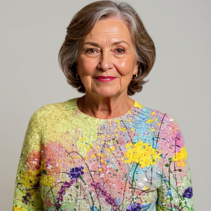 DELACROIX | Manon Floral Prairie Knit Sweater