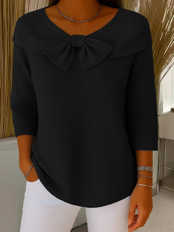 Trinidad | Maglione con Nodo e Collo Rotondo