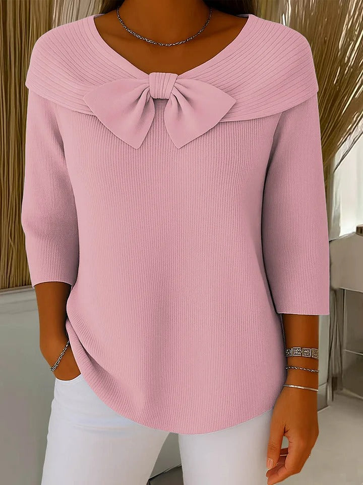 Trinidad | Maglione con Nodo e Collo Rotondo