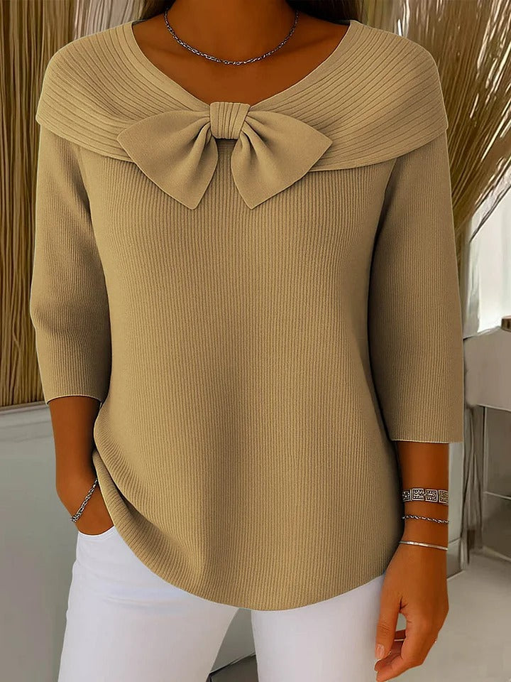 Trinidad | Maglione con Nodo e Collo Rotondo