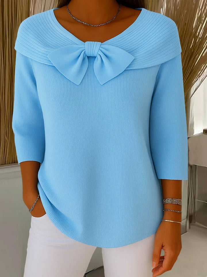 Trinidad | Maglione con Nodo e Collo Rotondo