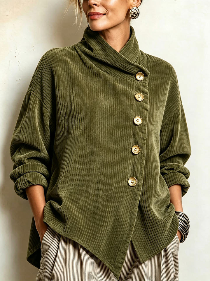 Capucine | Maglione in velluto a coste con collo alto
