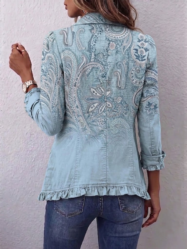 Laura – Giacca paisley con volant