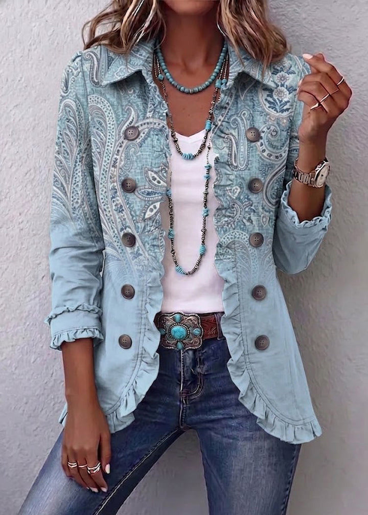 Laura – Giacca paisley con volant